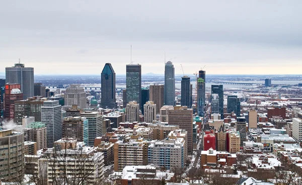 Invierno centro Montreal . — Foto de Stock