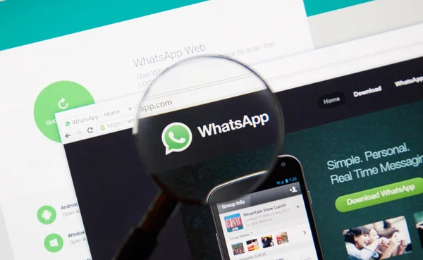 Whatsapp en la web . — Foto de Stock