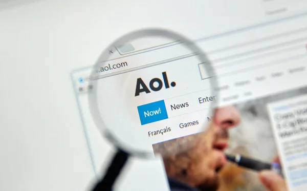 AOL mail login. — Stock Photo, Image