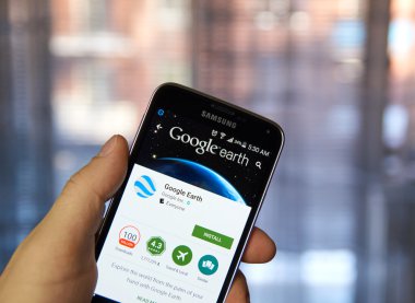 Google Earth mobil uygulaması.