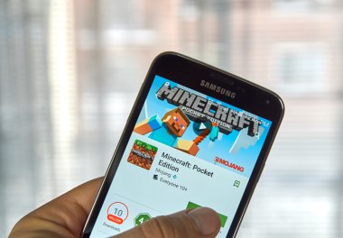 Minecraft mobil oyun.