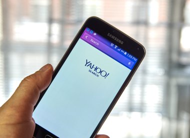Yahoo mobil uygulaması.