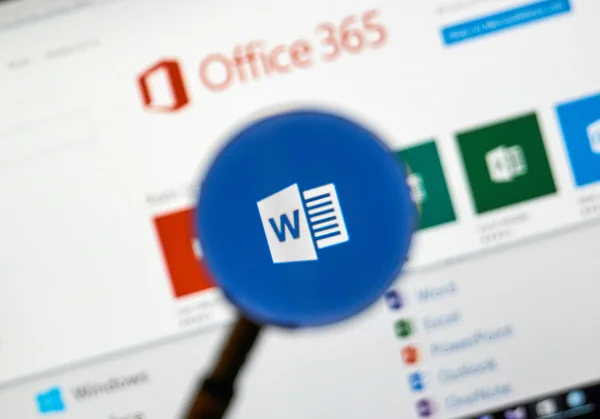 Microsoft Office application. — Stock Photo, Image