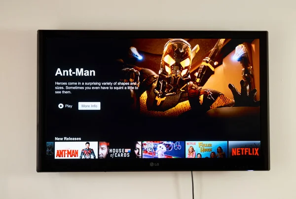 Aplikasi Netflix di TV — Stok Foto