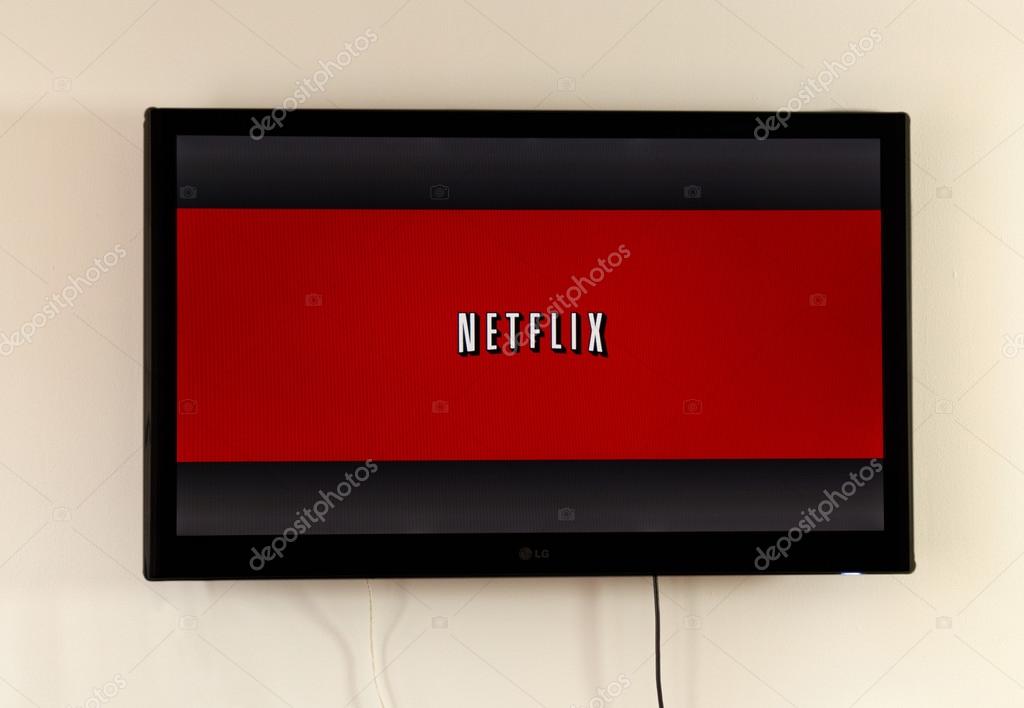 MONTREAL, CANADA - MARCH 17, 2016 - Netflix application running on LG TV.