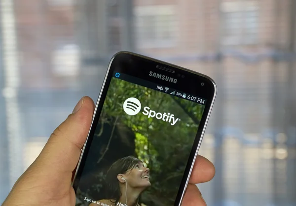 Spotify εφαρμογή για κινητά — Φωτογραφία Αρχείου