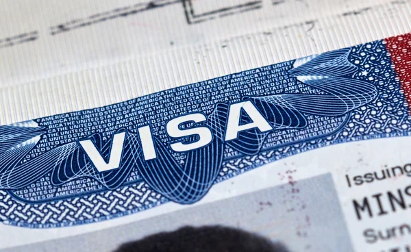 Amerikai látogató vízum — Stock Fotó
