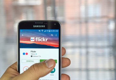 Flickr mobil uygulaması.