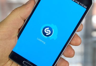 Shazam mobil uygulaması.