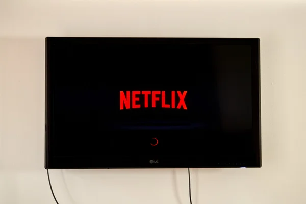 Netflix application on LG TV — Stock Photo, Image