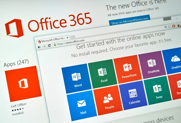 Microsoft Office 365 — стокове фото