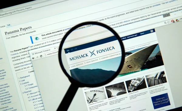 Mossack Fonseca page — Stock Photo, Image