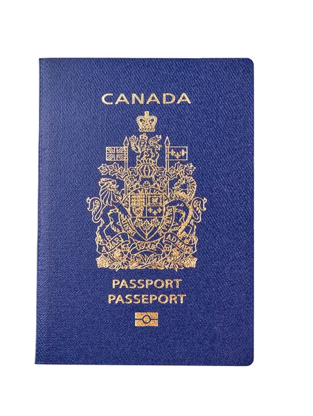 Passaporto canadese primo piano — Foto Stock