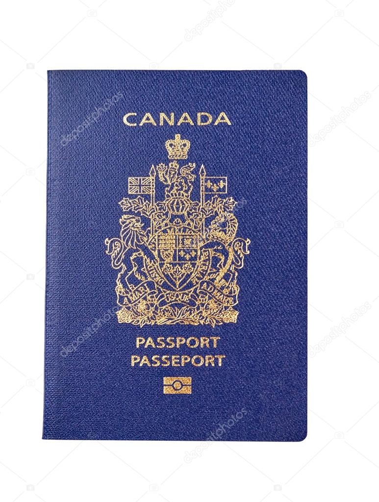 Canadian passport close-up