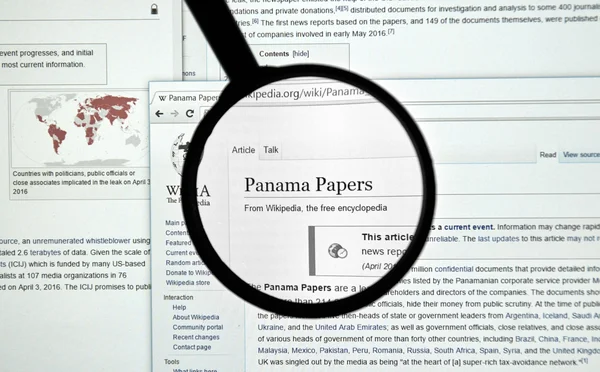 Панамские документы — стоковое фото