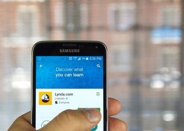  Lynda.com uygulama üstünde android aygıt