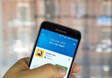  Lynda.com uygulama üstünde android aygıt