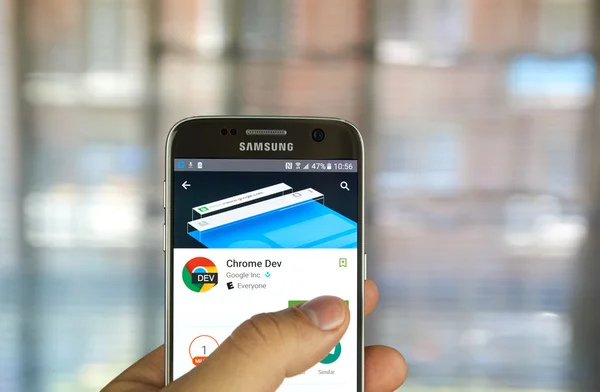 Google Chrome dev App — Stockfoto