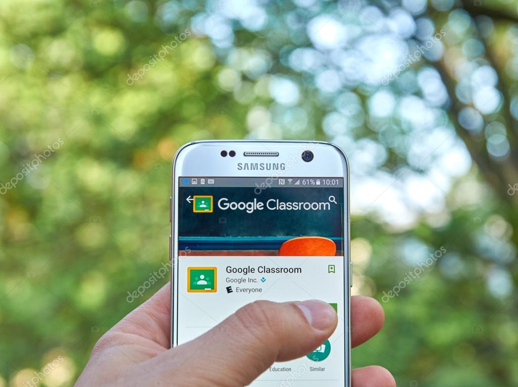 Google Classroom App Redaktionelles Stockfoto C Dennizn