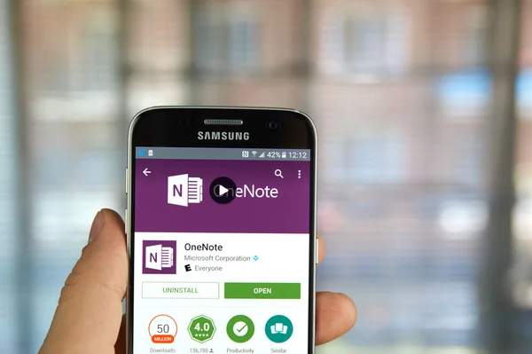 Microsoft Office Onenote app — Stockfoto