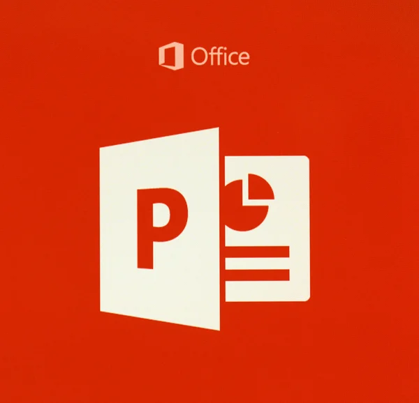 Microsoft Office Powerpoint ロゴ — ストック写真