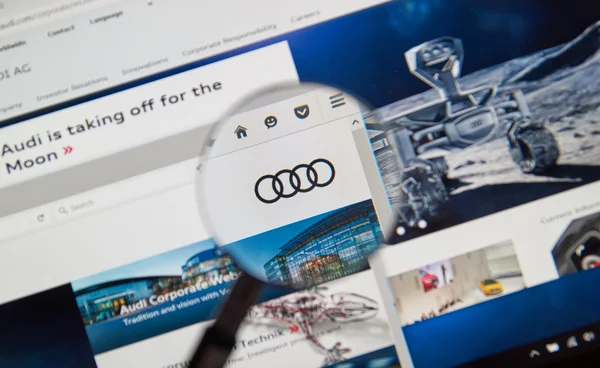Página web do Audi — Fotografia de Stock