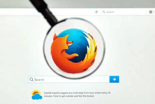 Firefox web browser — Stock Photo, Image