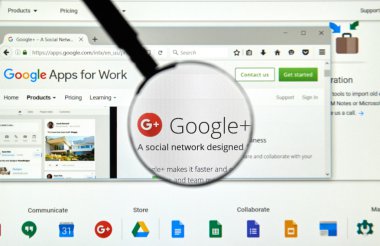 Google plus web sayfası