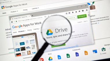 Google sürücü web sayfası.