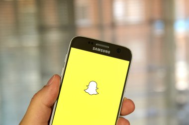 Samsung S7 üzerinde Snapchat uygulaması