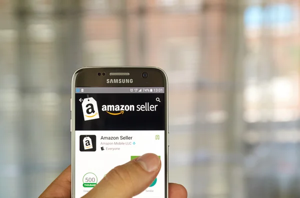 Amazon app de vendedor — Fotografia de Stock