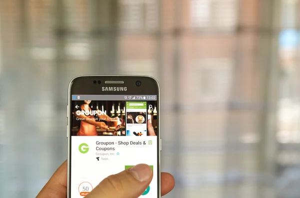 Groupon android app — Fotografie, imagine de stoc
