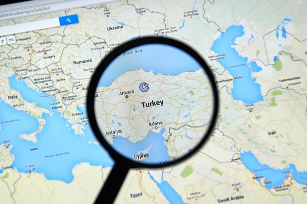 Turkey on Google Maps — Stock Photo, Image