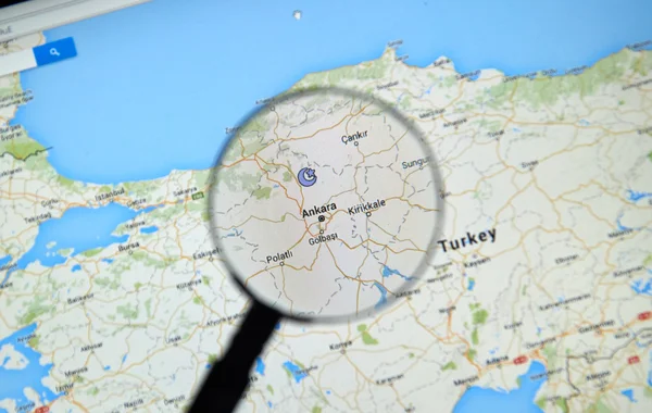 Ankara en Google Maps — Foto de Stock