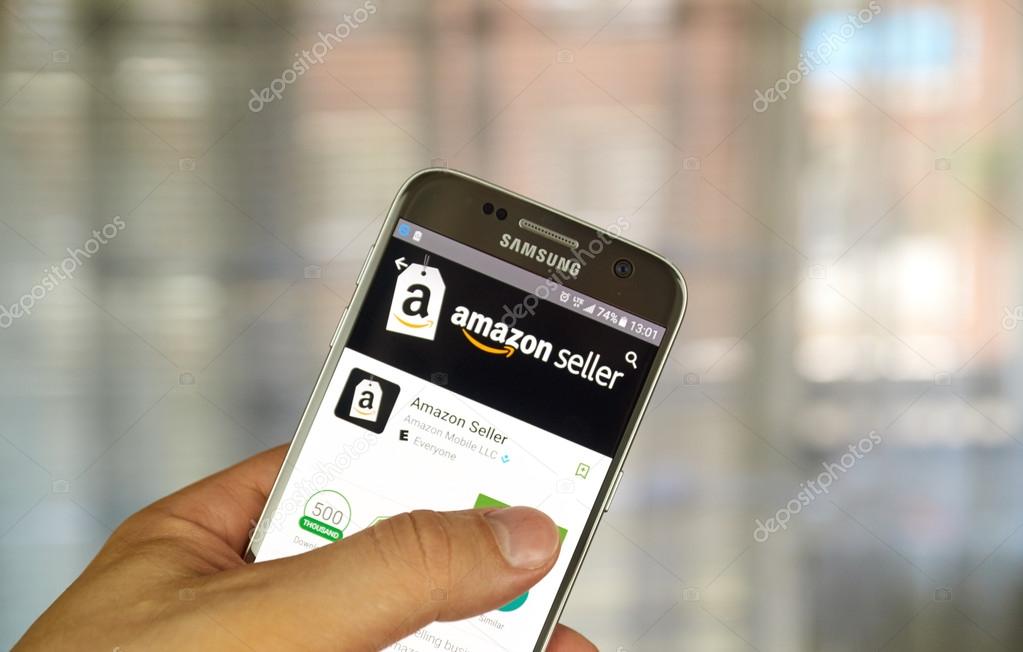 Amazon Seller app Stock Editorial Photo © dennizn 114937308