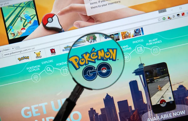 Pokemon Go home page — Stock Photo, Image