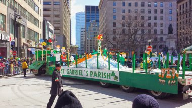 Aziz Patrick günü. Montreal şehir. Mart 2014.