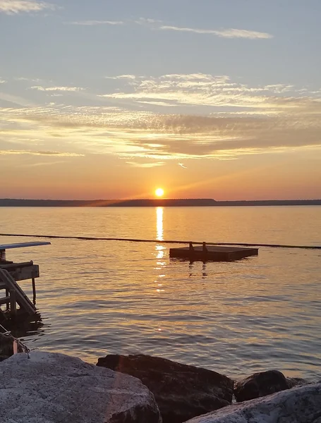 Sonnenuntergang auf Mindemoya. — Stockfoto