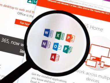 Microsoft office yazılımları.