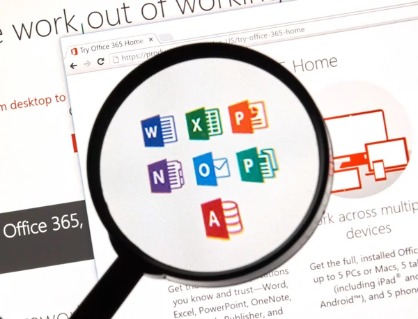 Microsoft Office software. — Stock Photo, Image