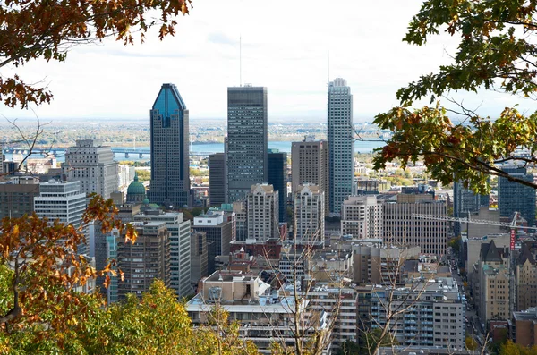Vista panorámica del centro de Montreal — Foto de Stock