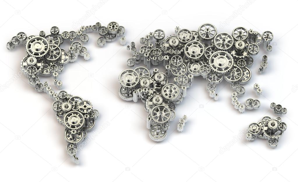 Global economy connections and international  business concept. 