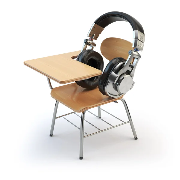 Webinar opleiding of audioboeken concept. E-learning onderwijs op — Stockfoto