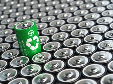 Battery recycling concept. Green energy, Background from battari clipart