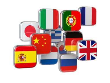 Dilleri translationor online sözlüğe kavramı. Bayraklar izole