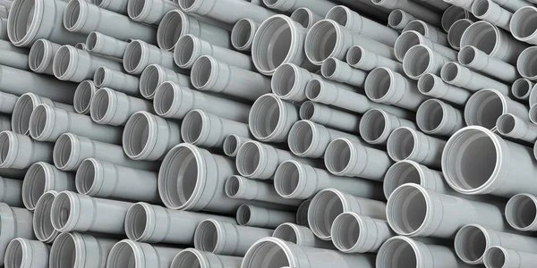 Pvc Plastic Pipes Tubes Background Illustration — Stock Photo, Image