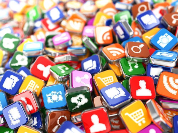 Программное обеспечение Иконки смартфонов или мобильных телефонов
.