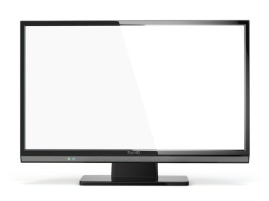 TV flat screen lcd or plasma. .Digital broadcasting television. clipart