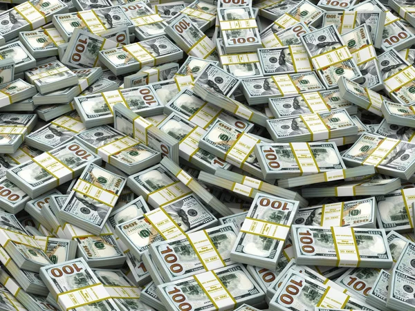 Packs of dollars Background. Lots of cash money. — Stock Photo, Image