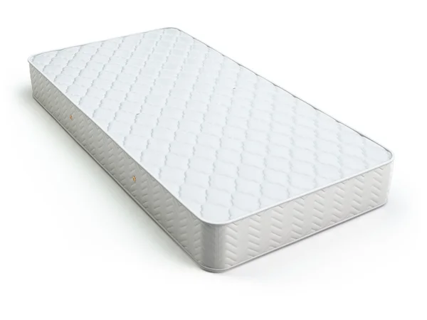 White mattress isolated on white. — Stock Photo, Image